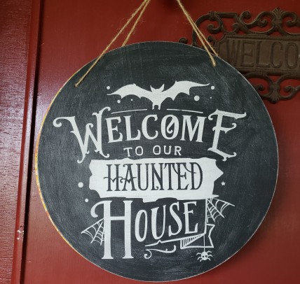 Haunted House Door Hanger